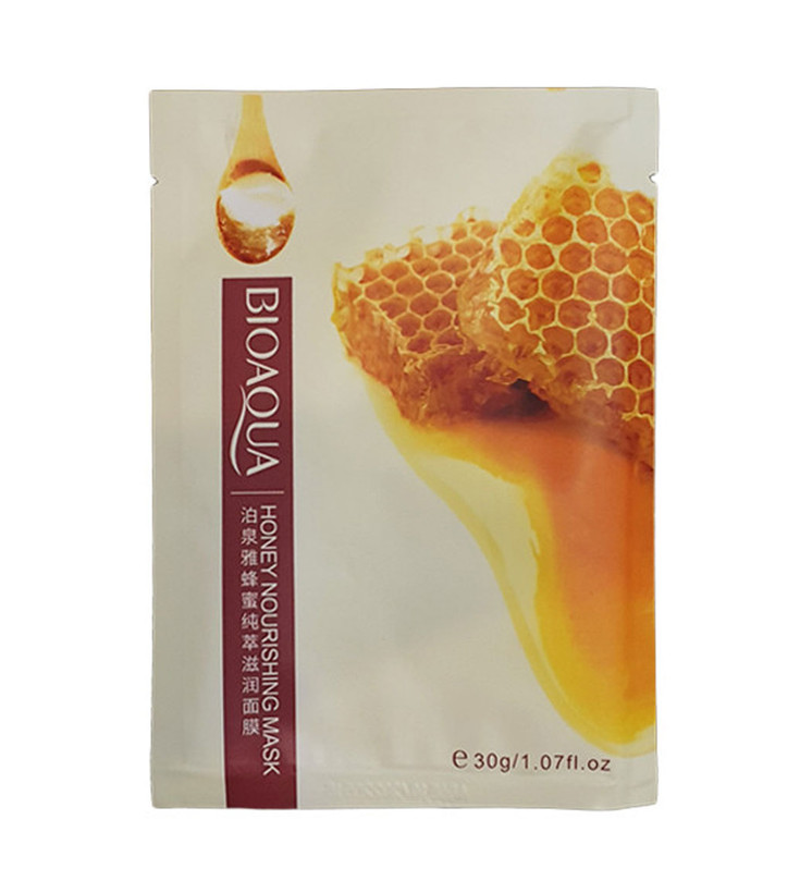 ماسک صورت آبرسان و ضد لک عسل بیوآکوا مدل ورقه ای