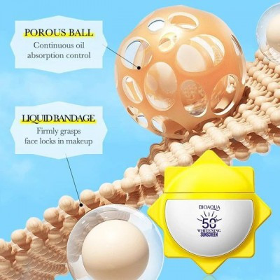 کرم ضدآفتاب جوانساز و روشن کننده طبیعی پوست طرح خورشید