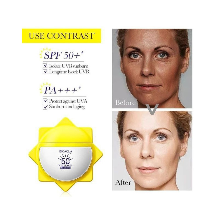 کرم ضدآفتاب جوانساز و روشن کننده طبیعی پوست طرح خورشید