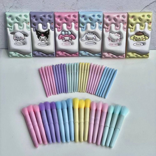 ست براش 8تیکه پاستیلی باکس عروسکی